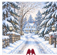 Falmouth home in winter